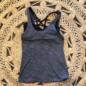 lululemon tank + built in bra